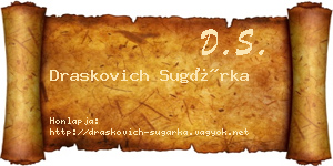 Draskovich Sugárka névjegykártya